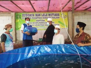 KKP Salurkan Benih Lele Mutiara ke Ponpes Subang