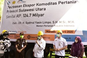 Mentan Lepas Ekspor Petani Sulut Senilai Rp124, 7 Miliar