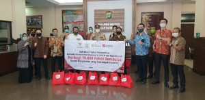 KSP Sahabat Mitra Sejati-Bank Sampoerna Berbagi 10 Ribu Paket Sembako.