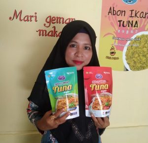 Irnawati Lanuru, Hadirkan Abon Ikan Tuna dari Maluku Tengah