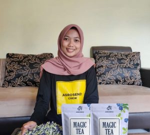 Gadis Desa Krosok Inovasi Teh Eksotis dari Bunga Telang