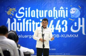 Gelar Silahturahmi Idulfitri 1443 H, Dirut LPDB-KUMKM Pesankan Jaga Sinergitas dan Etos Bekerja