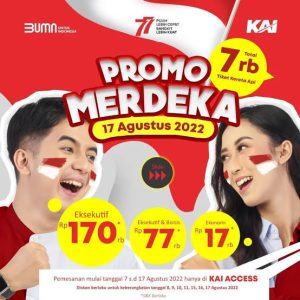 Sambut HUT RI ke 77, PT KAI Luncurkan Promo Merdeka