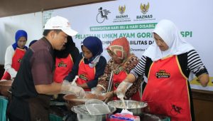 BAZNAS Gelar Pelatihan UMKM Ayam Goreng Kripsi Bagi Perempuan Disabilitas