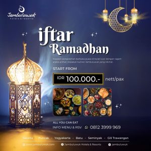Jambuluwuk Hotels and Resorts Tawarkan Menu Berbuka Puasa Mulai Rp 100 Ribu