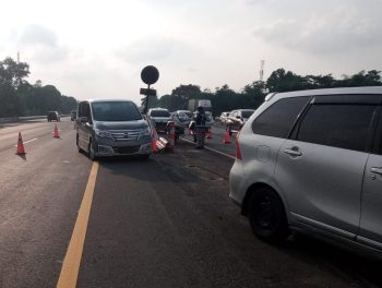 PT Jasamarga Transjawa Tol Berlakukan Contraflow KM 55 s.d KM 61 Arah Cikampek