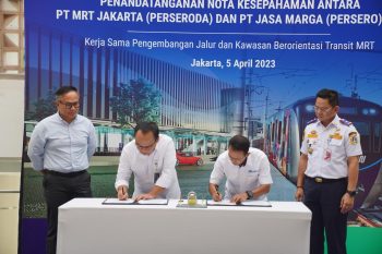 PT MRT Jakarta dan PT Jasa Marga Sepakati Kerja Sama Pengembangan Jalur TOD