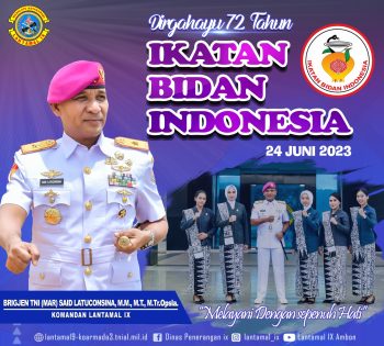 Rayakan HUT IBI, Brigjen Said Latuconsina Apresiasi Bidan Semoga Semakin Dicintai Keluarga Indonesia