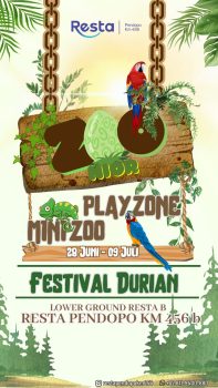 Meriahkan Libur Sekolah, Resta Pendopo KM 456 Hadirkan Festival Zoonior