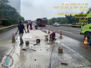 Waspada Ada Pemeliharaan Jalan Tol Jakarta-Tangerang