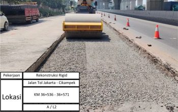 Waspada Ada Perbaikan Jalan di KM 36 Ruas Jalan Tol Jakarta-Cikampek