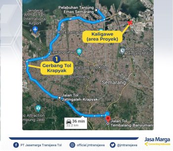Rekayasa Lalin Perbaikan Jembatan Tol Kaligawe hingga Desember 2023