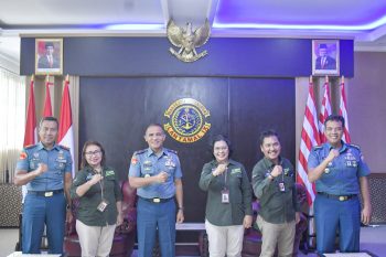 Danlantamal IX Terima Kunjungan Kepala Badan Statistik Provinsi Maluku