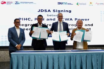 PLN Gandeng ACWA Power dan Pupuk Indonesia Kembangkan Green Hydrogen dan Green Ammonia Terintegrasi