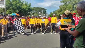 Kopdit Obor Mas Ikut Lomba Gerak Jalan di HUT RI ke 78 Tingkat Kabupaten Sikka