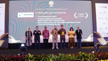 Patra Drilling Contractor Borong 3 Penghargaan di Ajang Top GRC Awards 2023