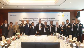 Kolaborasi BUMN, PLN dan Semen Indonesia Teken MoU untuk EBT
