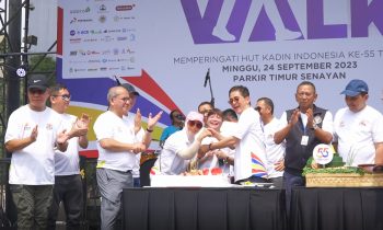 Ribuan Peserta Ikuti Fun Walk HUT Kadin Indonesia ke-55 di GBK Jakarta