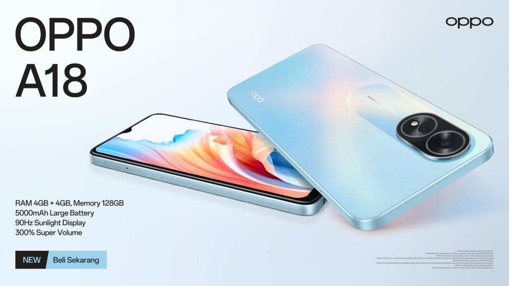 OPPO A18, Baterai Tahan Lama dan Performa Jangka Panjang
