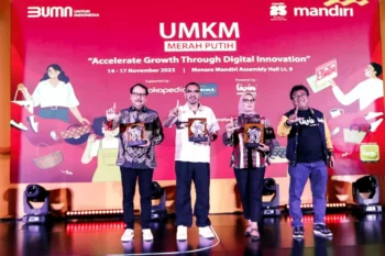 Bank Mandiri Bersama Jaringan Prima Berkolaborasi Gelar Program UMKM Merah Putih 2023