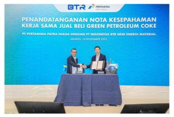 Pertamina Teken MoU Pasok Bahan Baku Industri Baterai