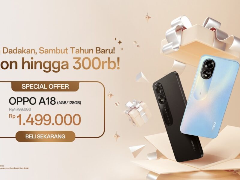 Sambut Tahun Baru, OPPO Tawarkan Bonus Dadakan Untuk OPPO A18