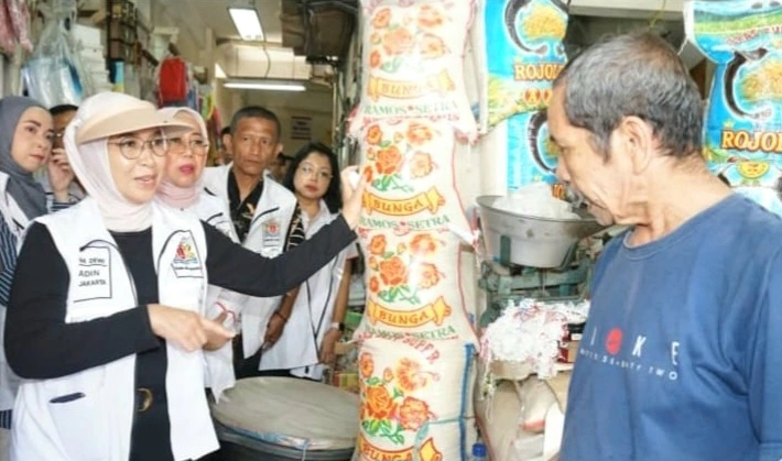 Kadin DKI Jakarta Tinjau Harga Bapok di Sejumlah Pasar