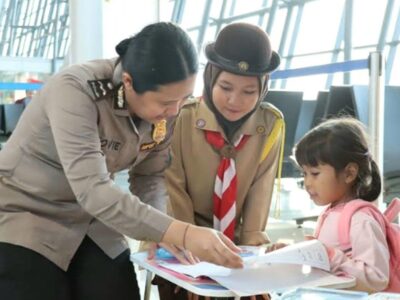 Sambut Mudik Lebaran, Polisi Hadirkan Pos Ramah Ibu dan Anak di Bandara Soetta