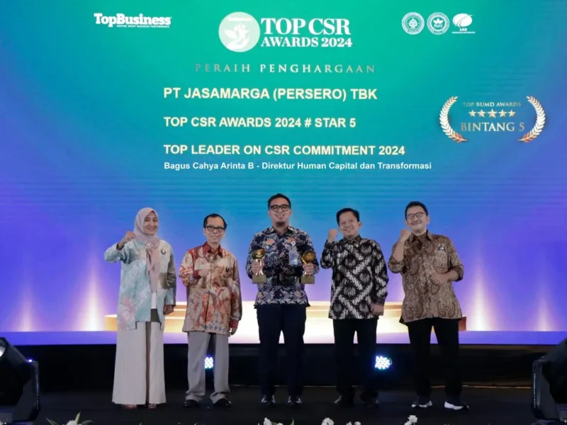 Jasa Marga Raih Dua Penghargaan TOP CSR Awards 2024