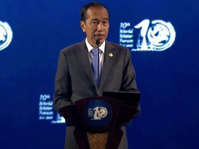 Resmi Buka WWF, Presiden Jokowi: No Water No Life No Growth