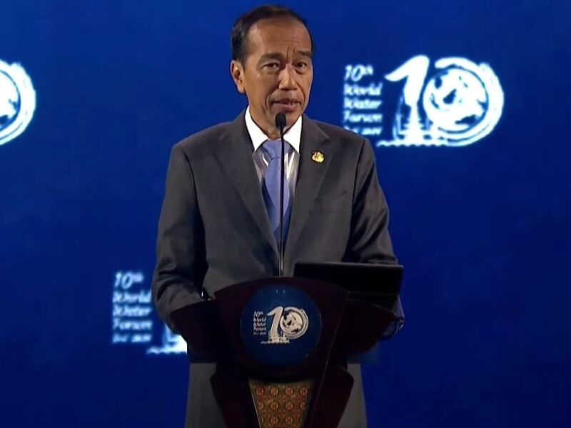 Resmi Buka WWF, Presiden Jokowi: No Water No Life No Growth