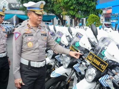Korlantas Polri Cek Kesiapan Kendaraan Listrik Untuk Pengawalan WWF di Bali