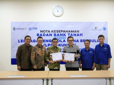 Dorong Pertumbuhan Ekonomi, LPDB-KUMKM Resmi Teken MoU Dengan Badan Bank Tanah