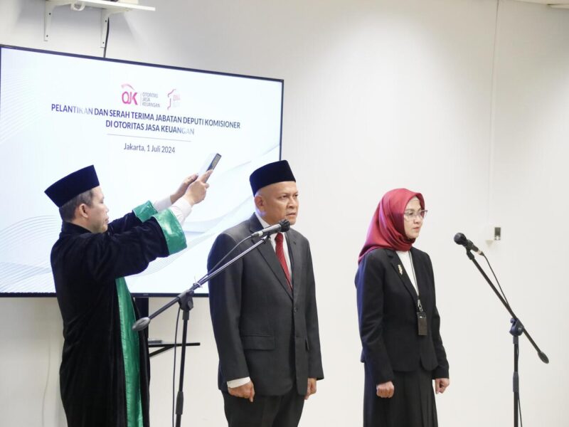 Lantik Dua Pejabat Baru, OJK Komitmen Lakukan Transformasi Organisasi Demi Kemajuan