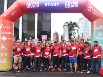 Rayakan HUT RI ke-79 dan HUT ke-18, LPDB-KUMKM Gelar Fun Run