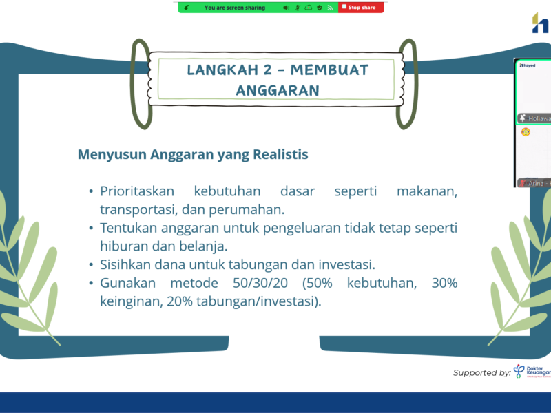 Hayed Consulting Paparkan Cara Mengelola Keuangan Dengan Cara SMART