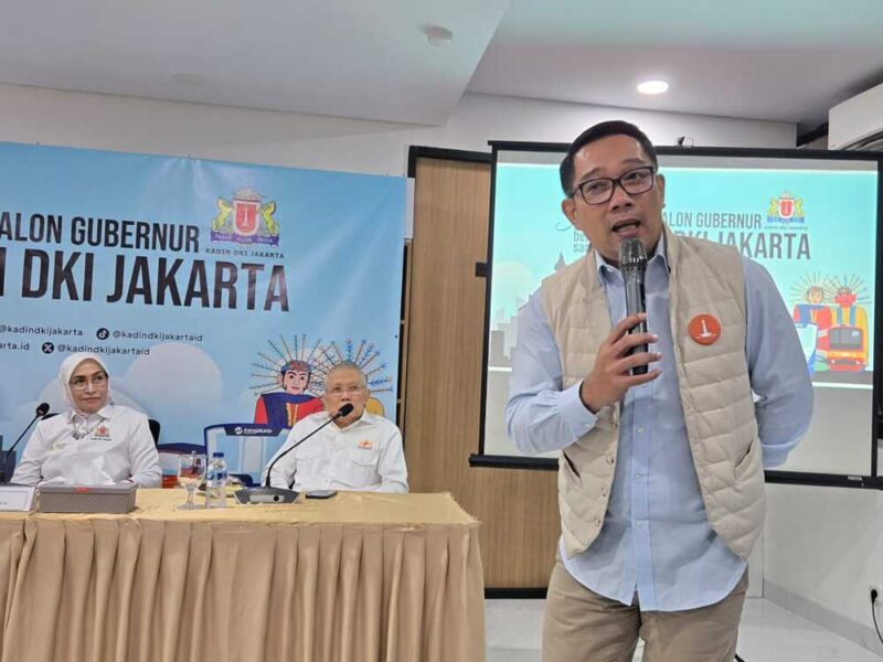 Ridwan Kamil Siapkan Strategi Jadikan Jakarta Kota Global di Kadin DKI Jakarta