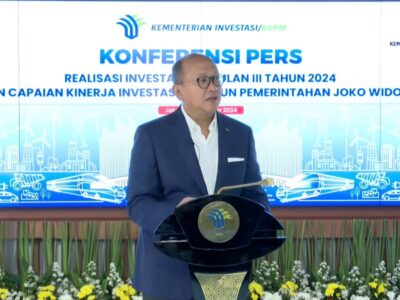 Naik 15 Persen, Realisasi Investasi Triwulan III-2024 Tembus Rp 431,48 Triliun