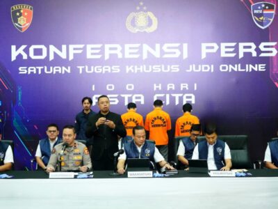 Polri Tangkap Tiga Tersangka Baru Judi Online yang Dikendalikan Warga China