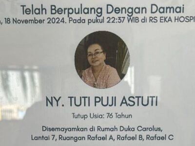 Ibunda Menkop Budi Arie Tutup Usia