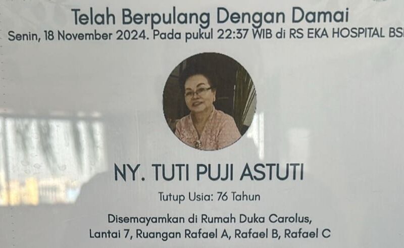 Ibunda Menkop Budi Arie Tutup Usia