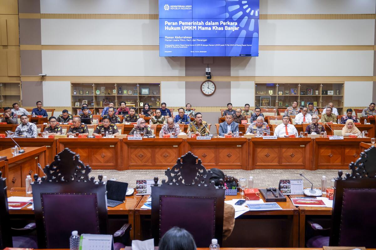 Menteri UMKM Minta Penegakan Hukum Pidana Jadi Opsi Terakhir untuk Pelanggaran UMKM