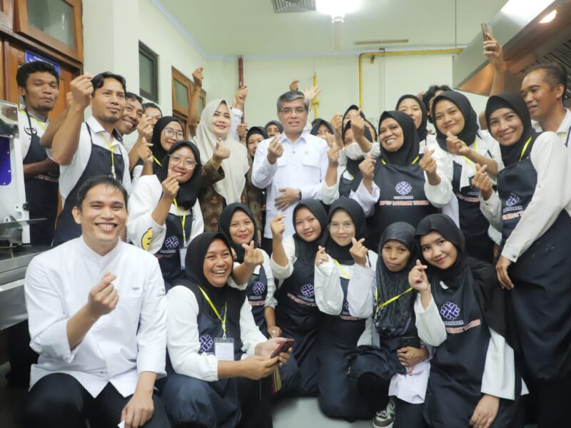Menaker Yassierli membuka PBK di Balai Pelatihan Vokasi dan Produktivitas (BPVP) Lombok Timur (Lotim), Nusa Tenggara Barat, Kamis (31/7/2025).