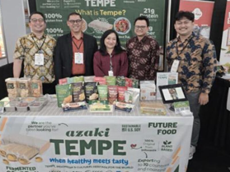 Pelaku usaha Indonesia sukses mempromosikan tempe sebagai makanan kaya nutrisi atau superfood dalam pameran dagang Summer Fancy Food Show (SFFS) 2025.