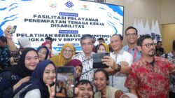 Menaker Yassierli di i Balai Besar Pelatihan Vokasi dan Produktivitas (BBPVP) kota Makassar, Sulawesi Selatan.