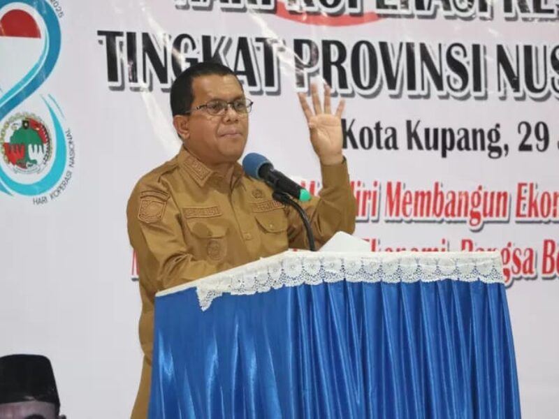 Harkop ke-78 di NTT, Gubernur Melki Tegaskan Koperasi Fondasi Kebangkitan Ekonomi