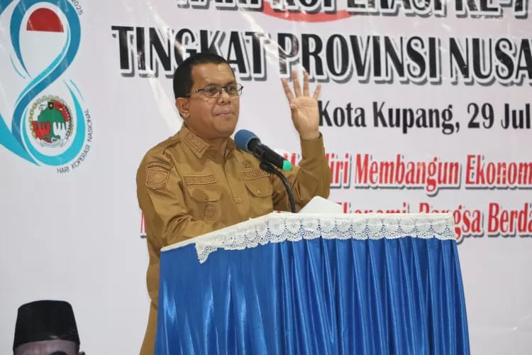 Harkop ke-78 di NTT, Gubernur Melki Tegaskan Koperasi Fondasi Kebangkitan Ekonomi