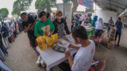 Bazar pangan murah. Foto: infopublik