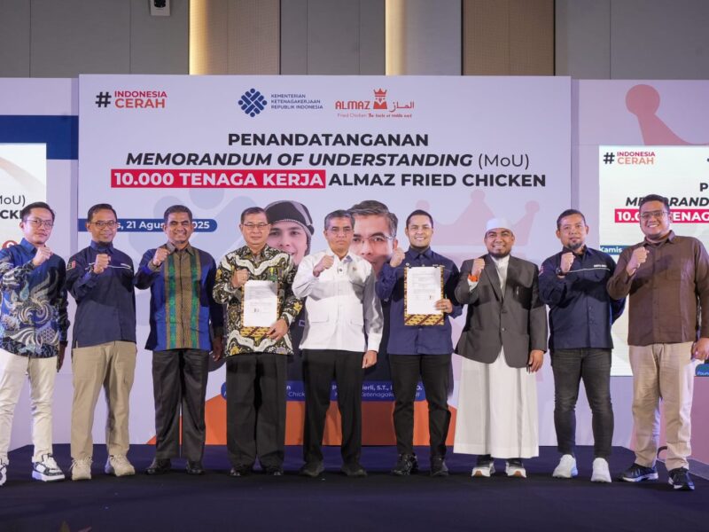 Kementerian Ketenakerjaan memberikan apresiasi kepada PT. Abuya Berkah Indonesia Makmur atas inisiatifnya memperkuat sinergi dengan pemerintah dalam penempatan, peningkatan kompetensi, dan produktivitas 10 ribu tenaga kerja.