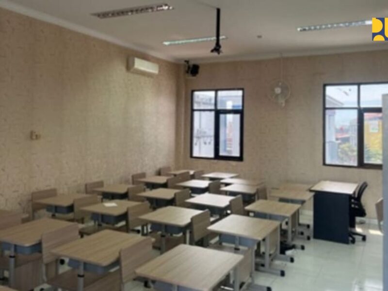 Bagian bangunan Sekolah Rakyat.